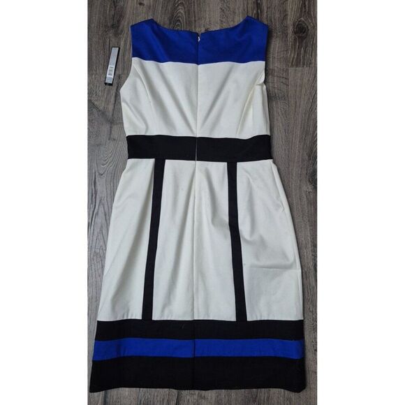 NWT TAHARI Adam Levine Sleeveless Back Zip Dress Women's Size 8 - Picture 4 of 8